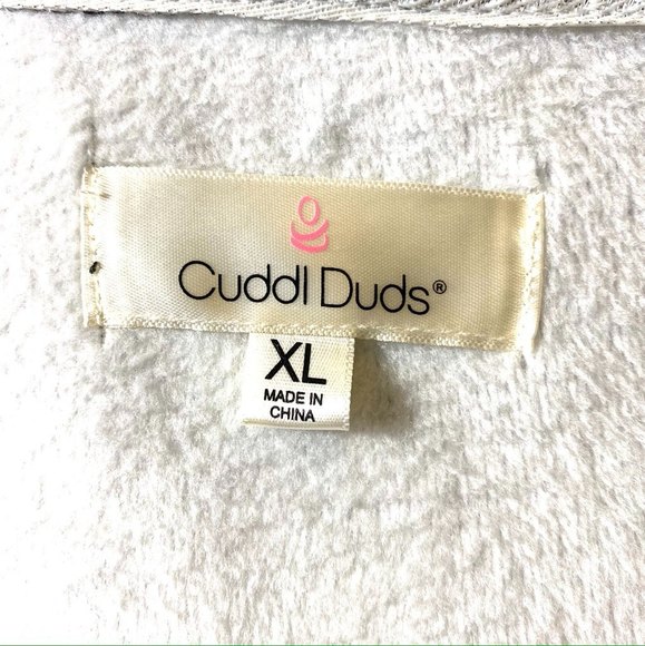 Cuddl Duds Women's Medium Fleece Lined Full Zip Jacket Sweater Size XL - Picture 7 of 8